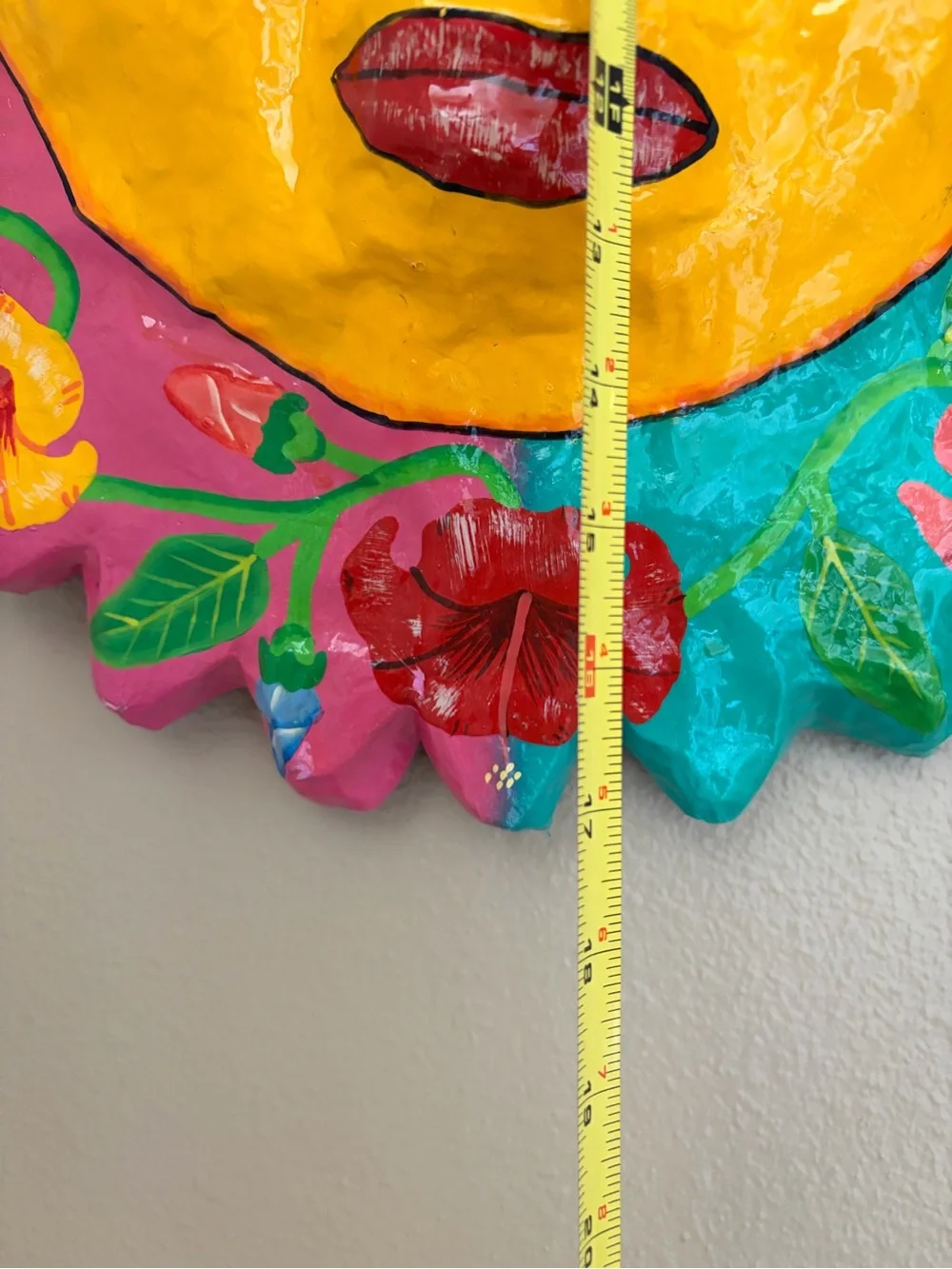 Mexican Sun Face Paper Mache 18 inches
